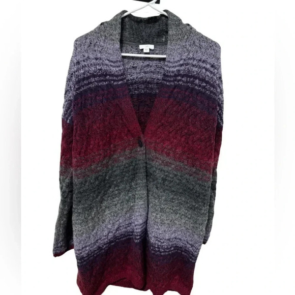 J. Jill Long Button Cardigan Sweater Coat, Soft, Thick, Oversized, Comfy, Size S - Picture 2 of 8